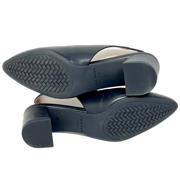 Cole Haan women's Go-To Slingback black leather point toe heels size 5 - Picture 7 of 12